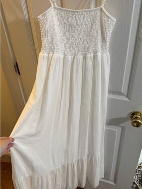 Eden & Olivia Ivory Smocked Sundress
